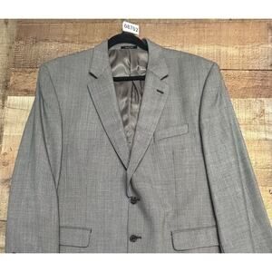 Lauren Ralph Lauren Blazer Mens 46R Gray Single Breasted Wool Sport Coat Jacket
